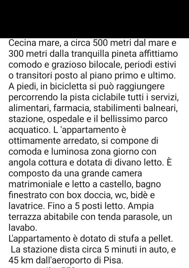 Appartamento Il Bucaniere A Marina Di Cecina Zewnętrze zdjęcie